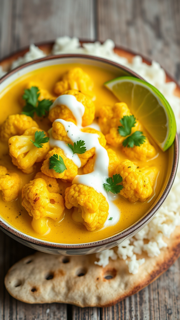 6. Coconut Cauliflower Curry