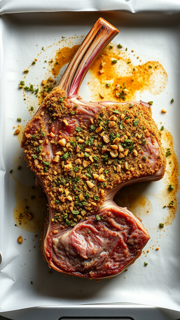 7. Garlic Herb Crusted Lamb