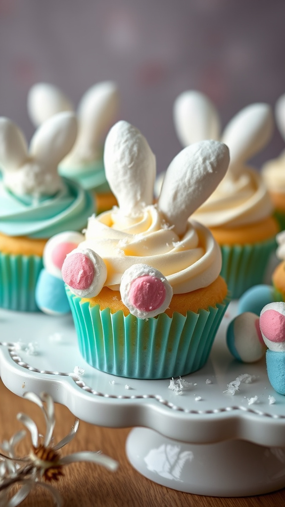 17. Easter Bunny Butt Cupcakes