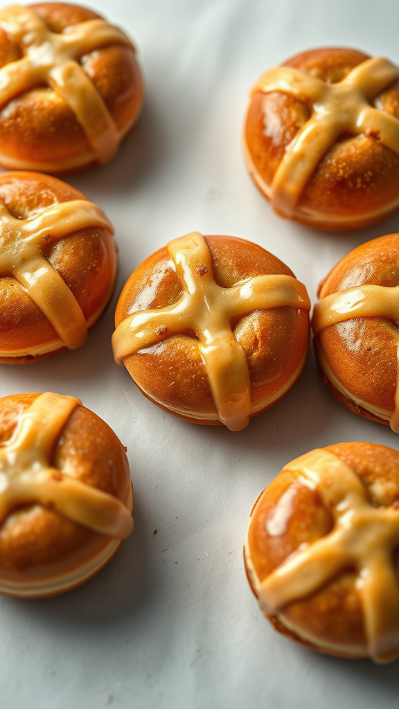 2. Hot Cross Bun Donuts