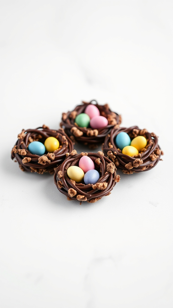 4. Chocolate Easter Egg Nests