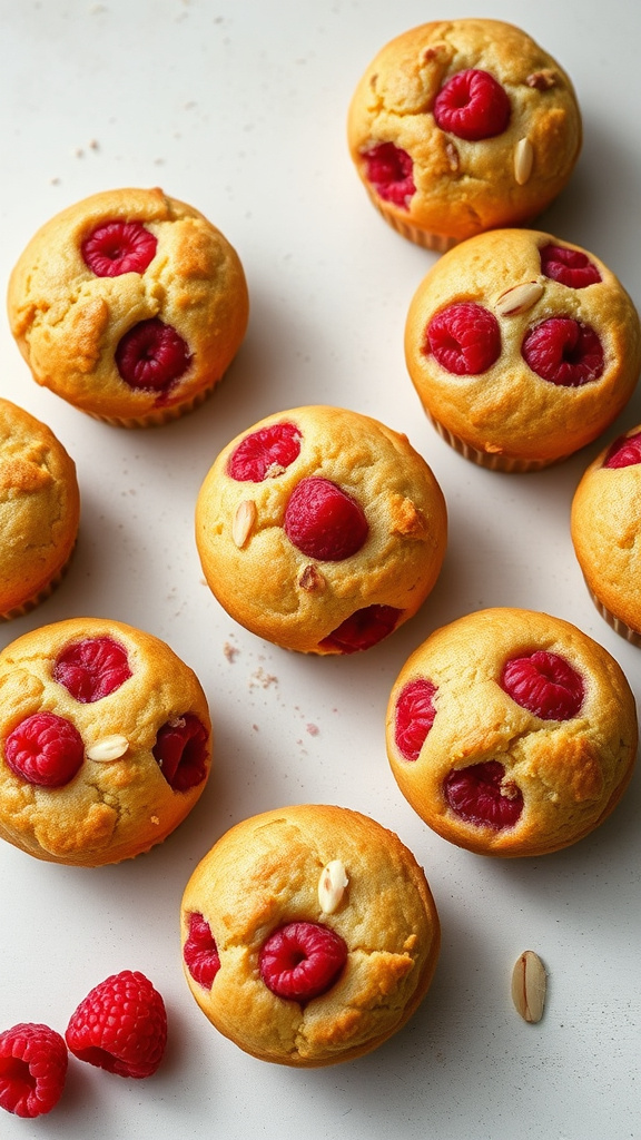 9. Raspberry Almond Muffins