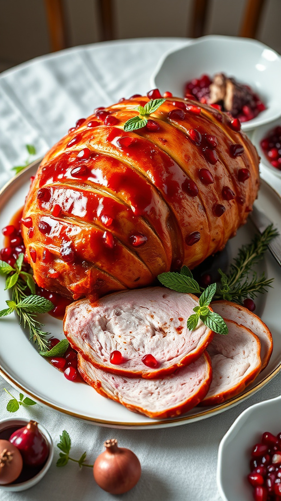 14. Pomegranate Mint Easter Ham