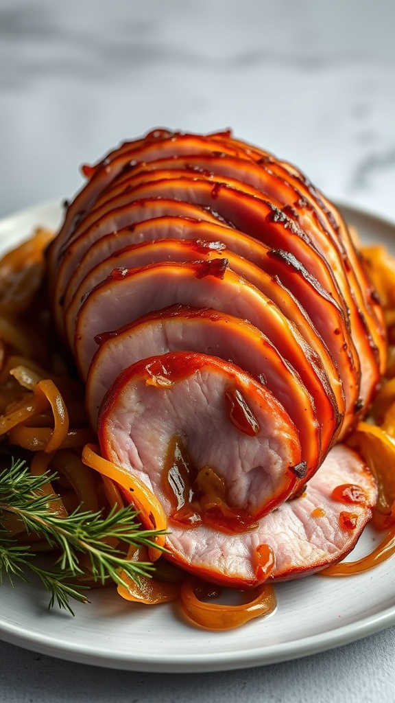 21. Caramelized Onion Easter Ham