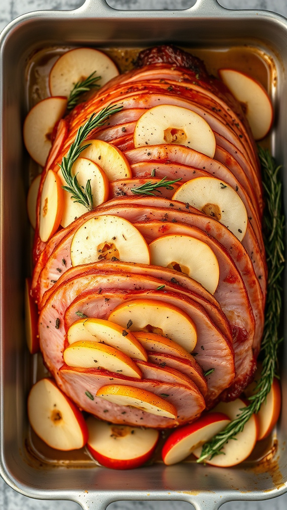 22. Rustic Apple Rosemary Ham