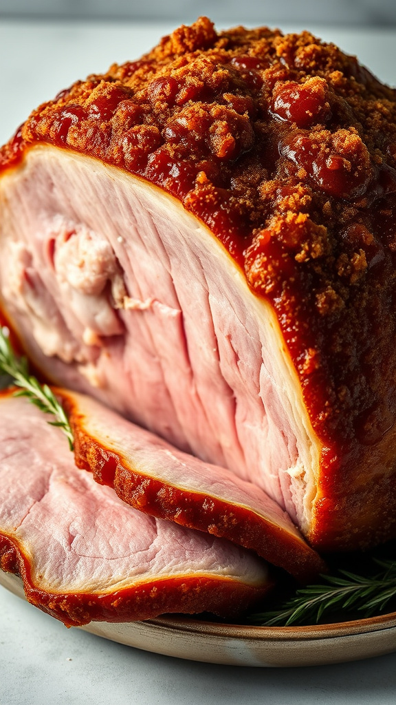 5. Brown Sugar Crusted Easter Ham