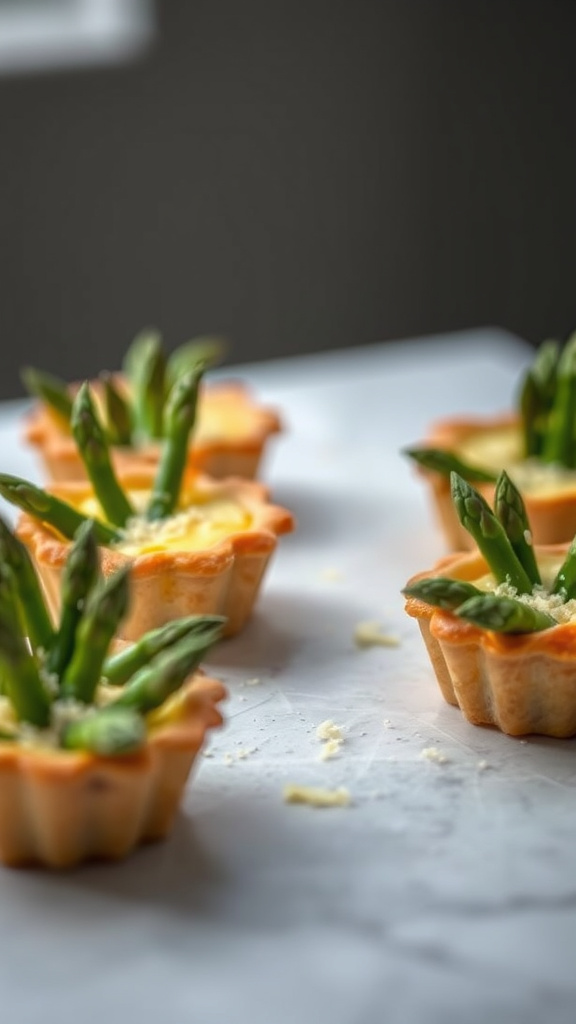 11. Asparagus Quiche Blossoms