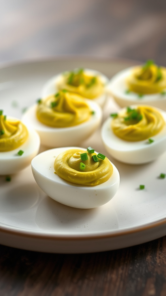 8. Matcha Deviled Eggs