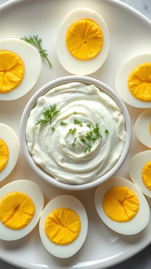 9. Greek Yogurt Egg Dip