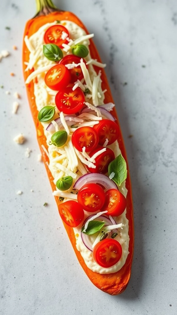 15. Veggie Pizza Carrot Slices