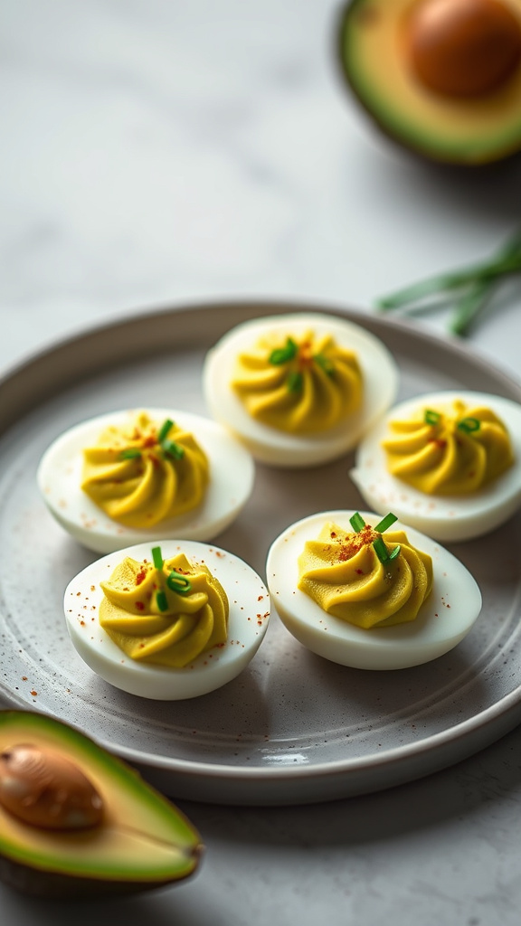 20. Avocado Deviled Eggs