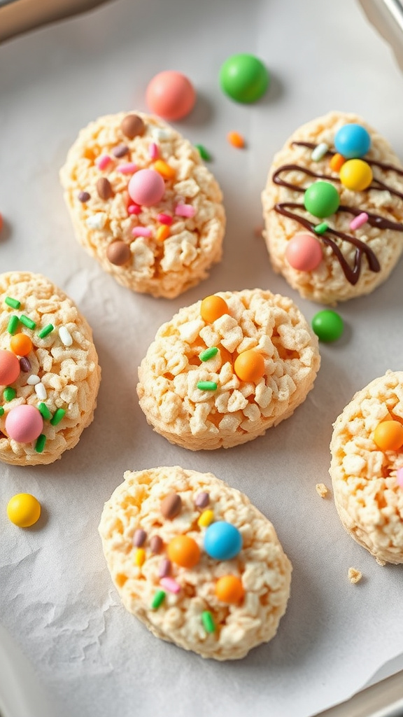 7. Easter Egg Rice Krispie Treats