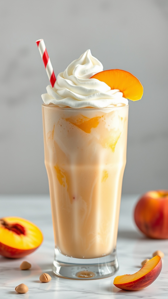 7. Peaches and Cream Easter Shake