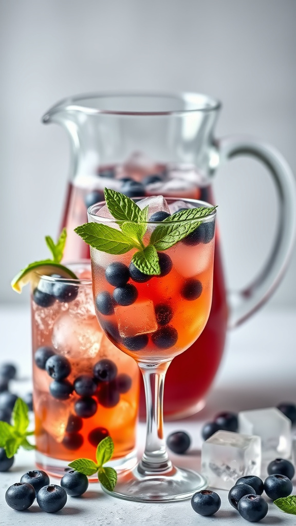 10. Blueberry Chamomile Iced Tea