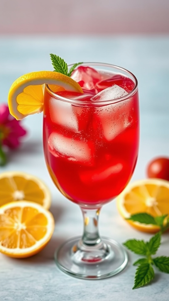 15. Honey Hibiscus Spritz