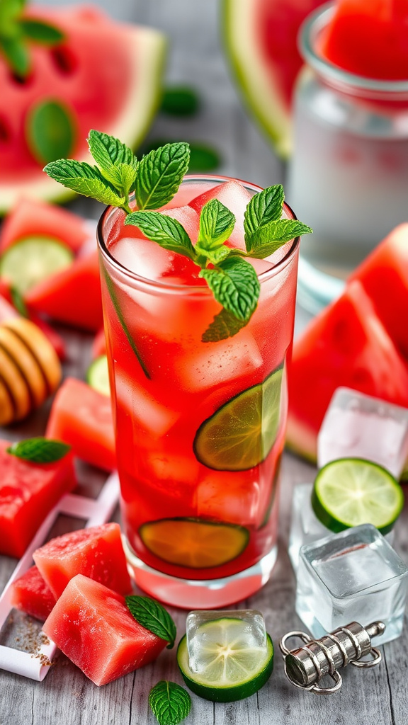 16. Watermelon Cucumber Splash