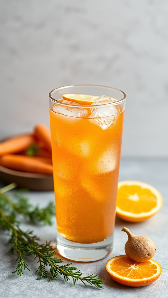 2. Carrot-Ginger Fizz Delight