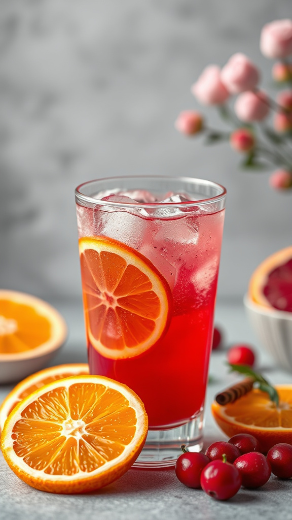 22. Cranberry Orange Fizz