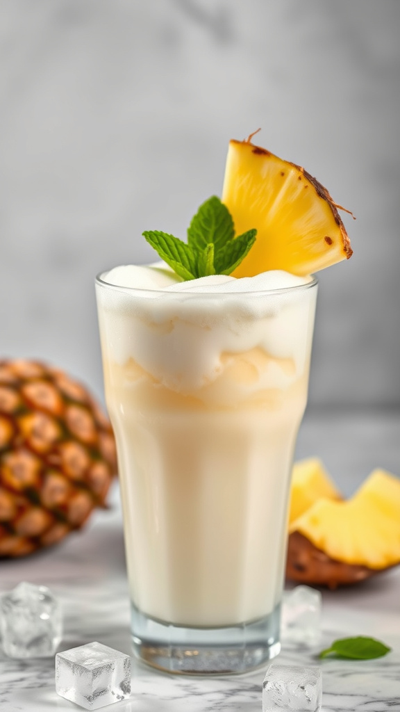 5. Pineapple Coconut Cream Mocktail