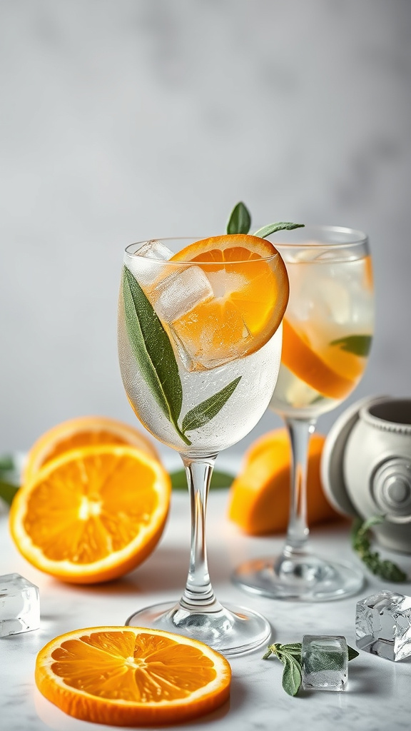 6. Citrus and Sage Fizz