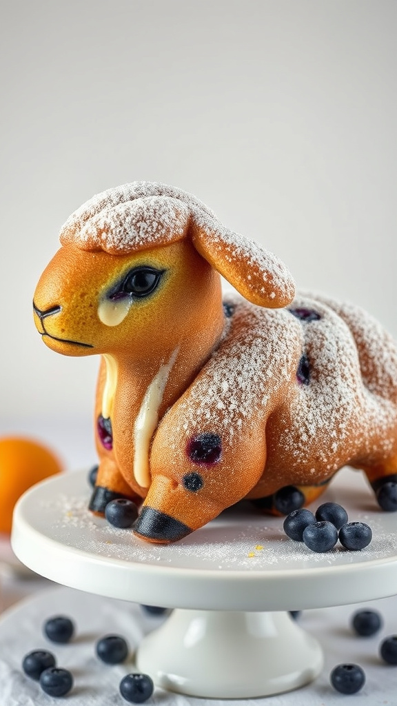 12. Blueberry Lemon Lamb Cake