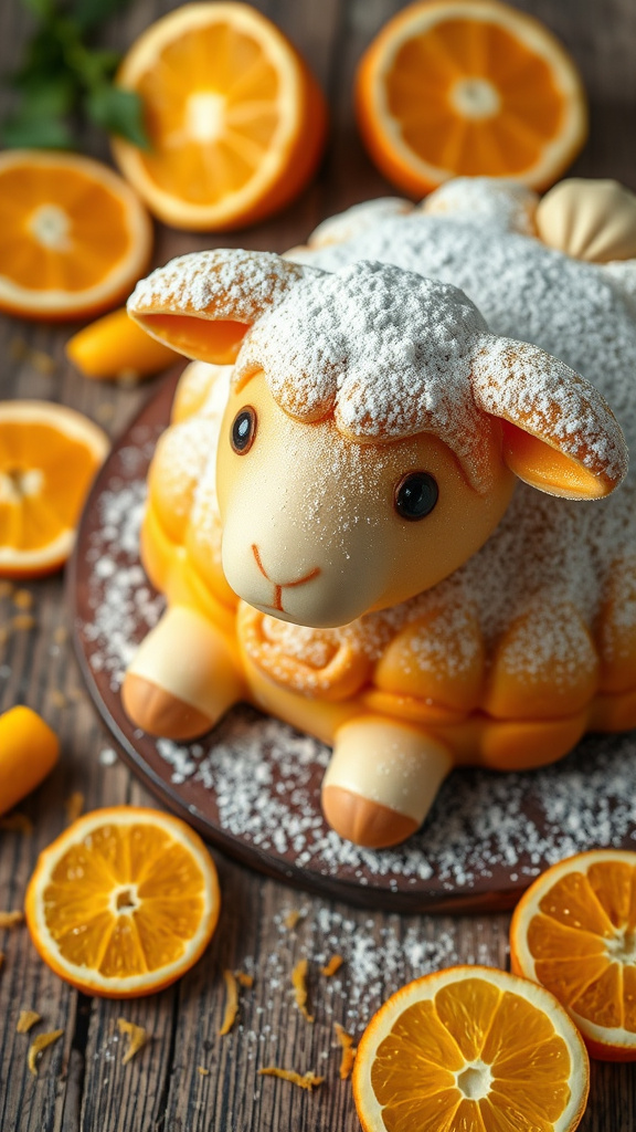 17. Zesty Orange Lamb Cake