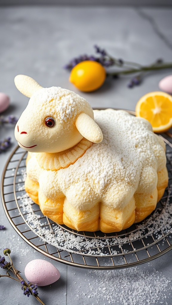 2. Lemon Lavender Lamb Cake Delight