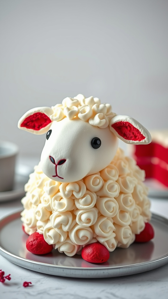 23. Red Velvet Lamb Cake