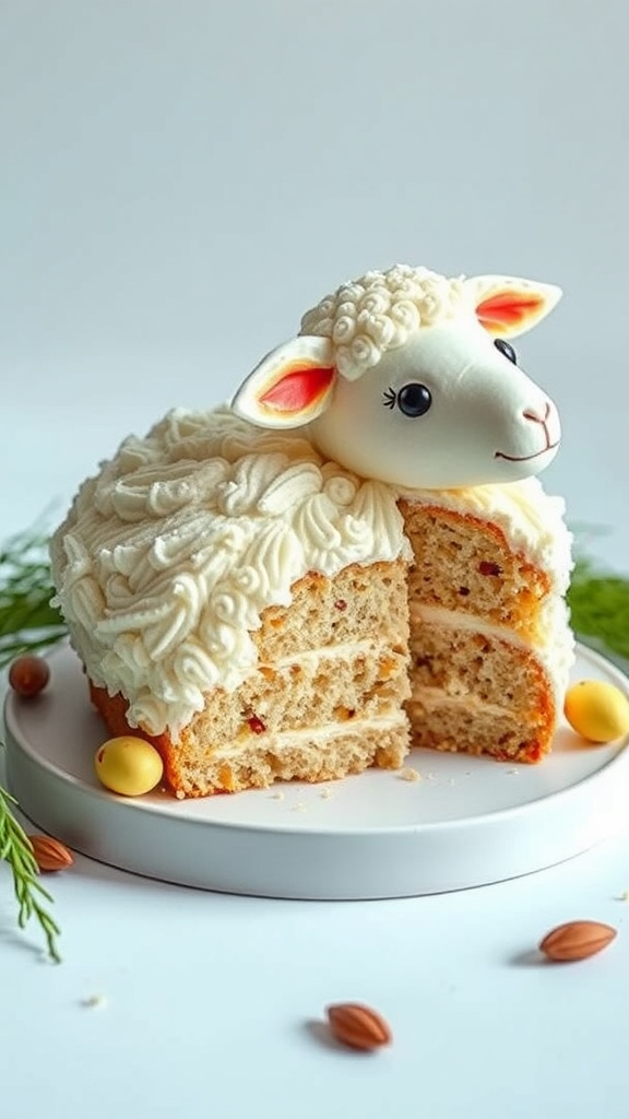 4. Gluten-Free Almond Lamb Cake