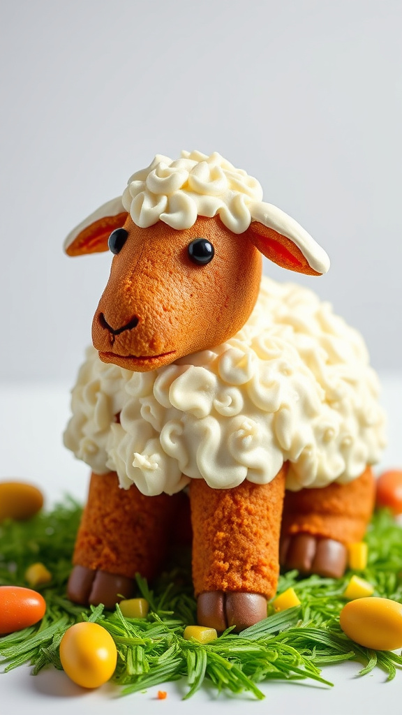 9. Carrot Cake Lamb with Cream Cheese Frosting