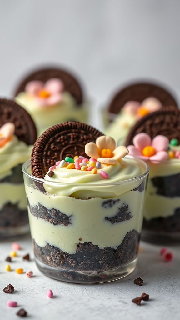 10. Spring Blossom Oreo Cups