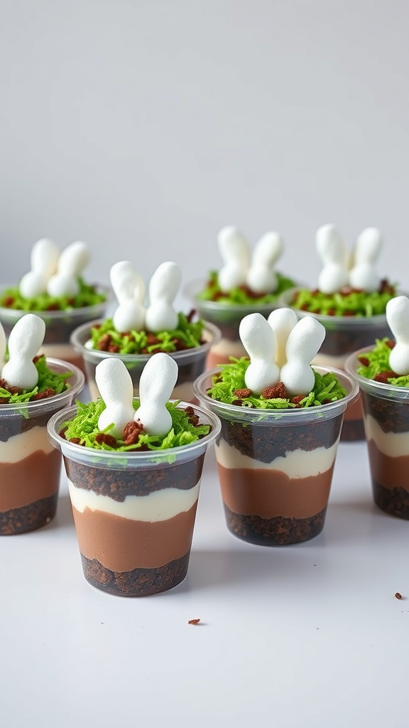 12. Bunny Tail DIY Dirt Cups