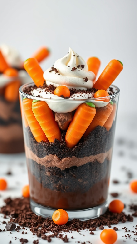 24. Carrot Candy Dirt Parfait