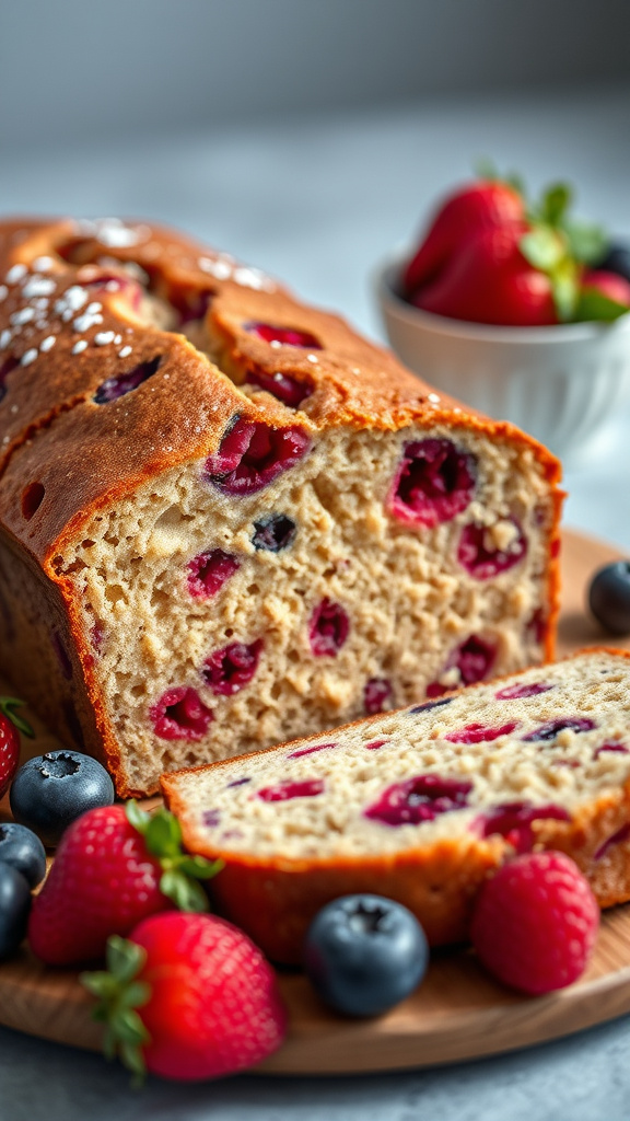 11. Triple Berry Easter Loaf