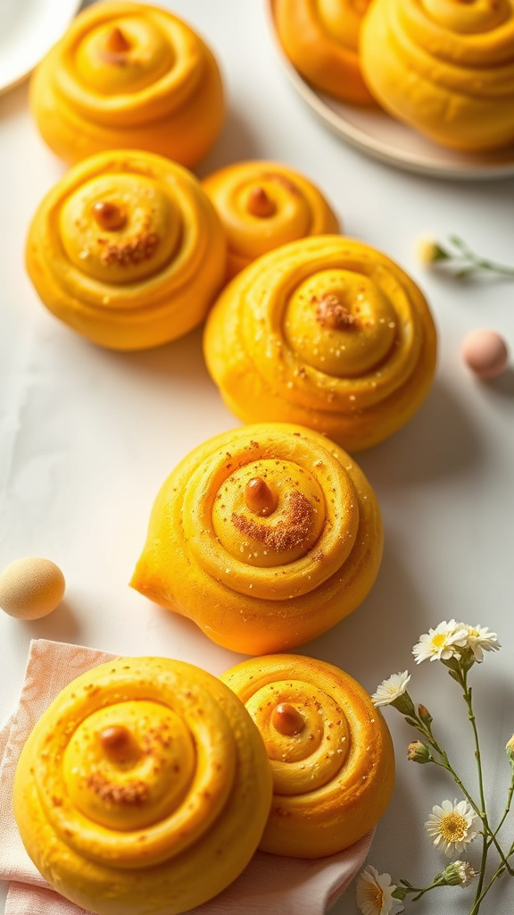 4. Golden Turmeric Easter Rolls