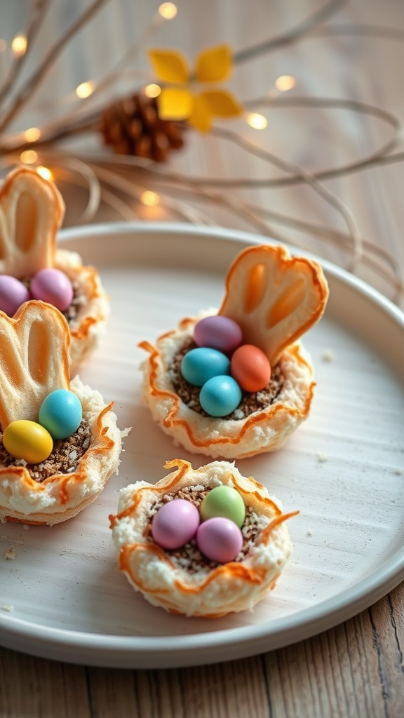 14. Coconut Macaroon Bunny Nests