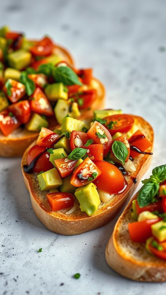 22. Avocado Tomato Bruschetta