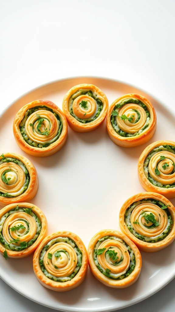 25. Fresh Spring Herb Pinwheels