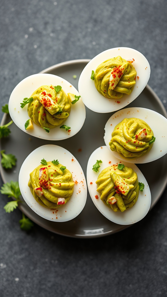 6. Avocado Easter Eggs