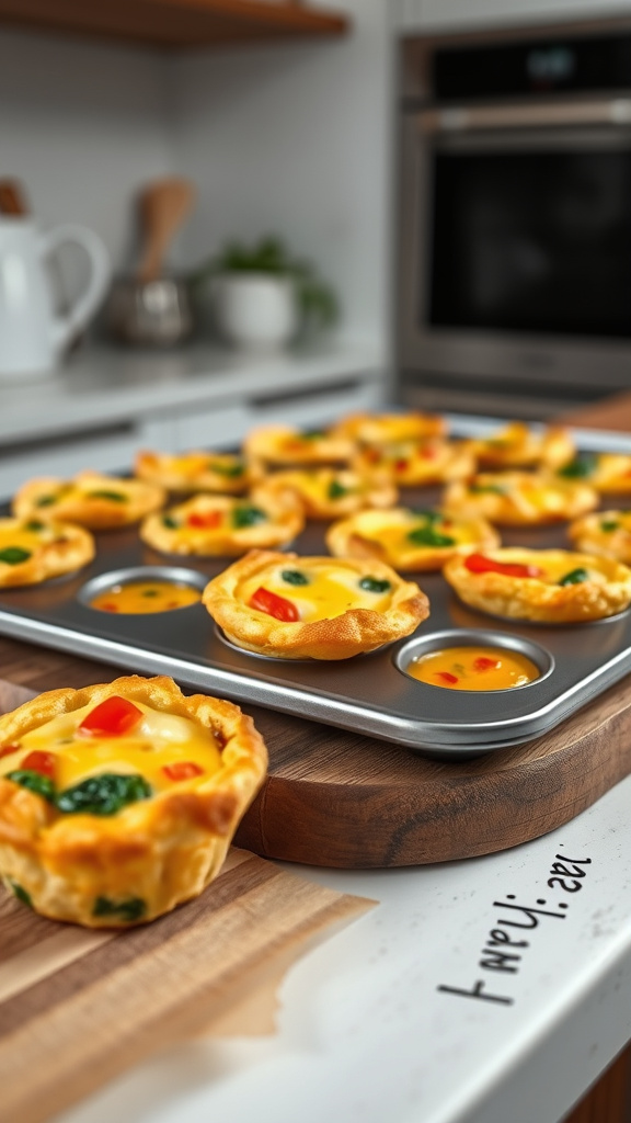 8. Mini Veggie Quiches