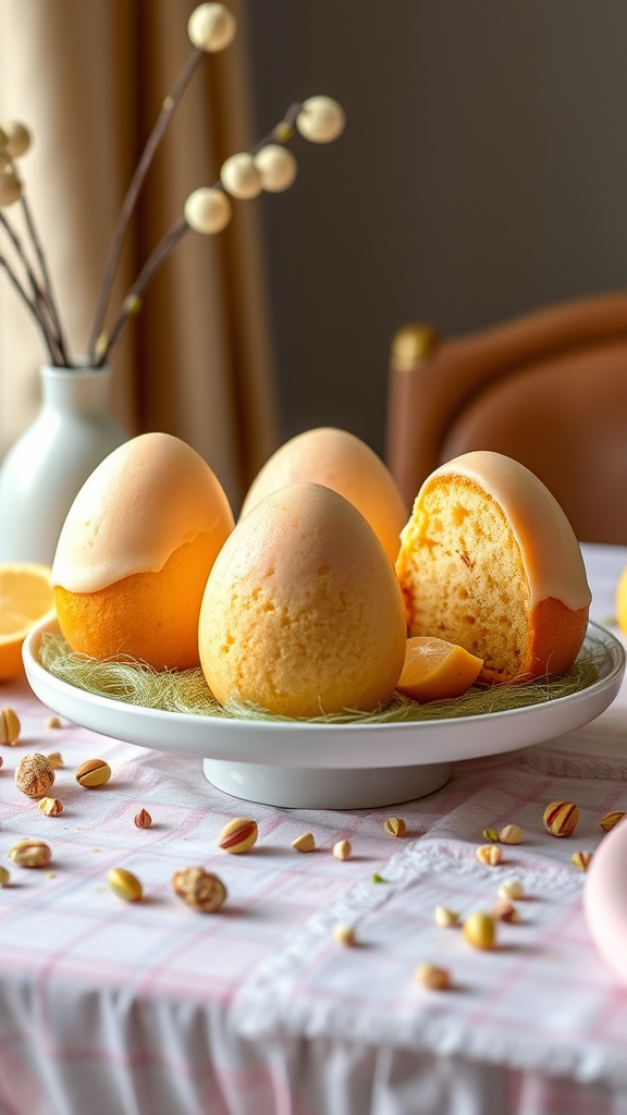 10. Pistachio Citrus Egg Cake Trio