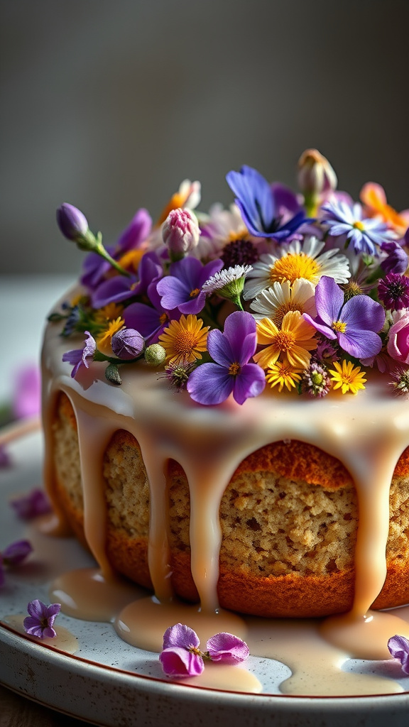 12. Wildflower Easter Egg Cake