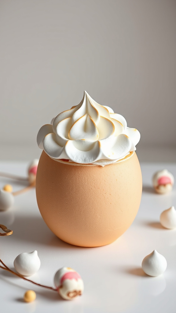 22. Marshmallow Meringue Egg Cake