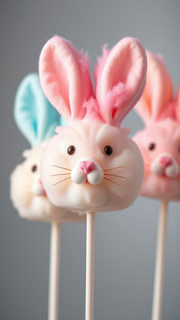 6. Cotton Candy Bunny Pops