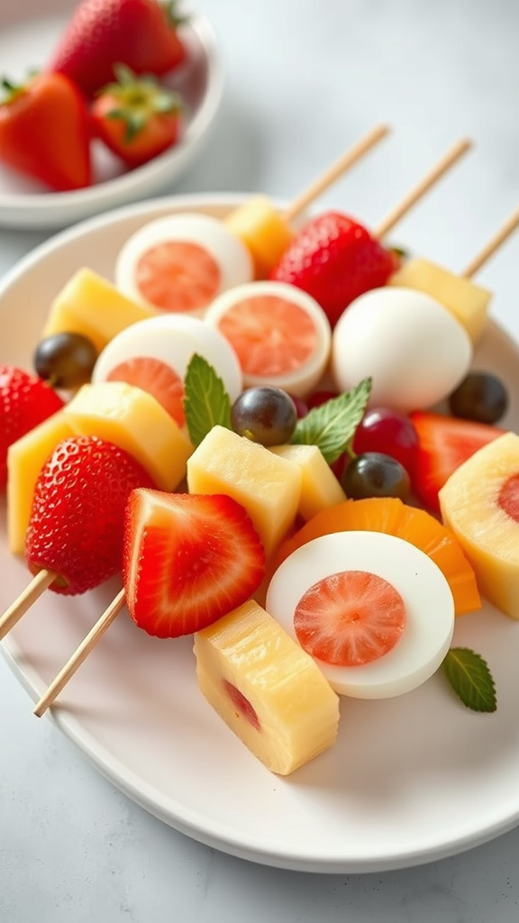 7. Easter Egg Fruit Kabobs