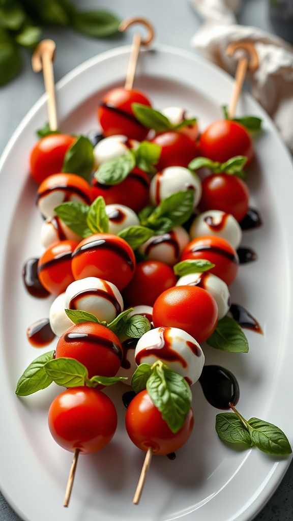 19. Springtime Caprese Skewers