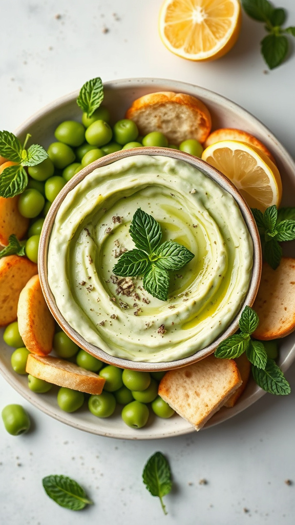 20. Edamame and Mint Dip