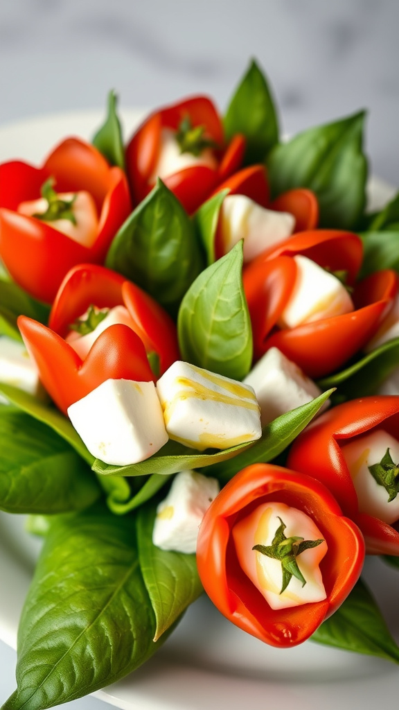 22. Cherry Tomato Tulip Bouquet