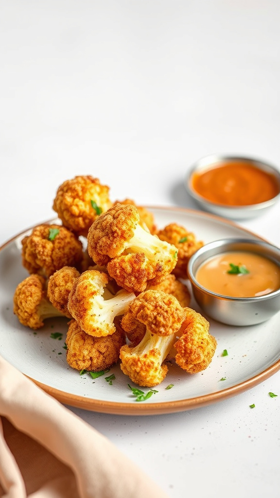 23. Almond and Herb-Crusted Cauliflower Bites