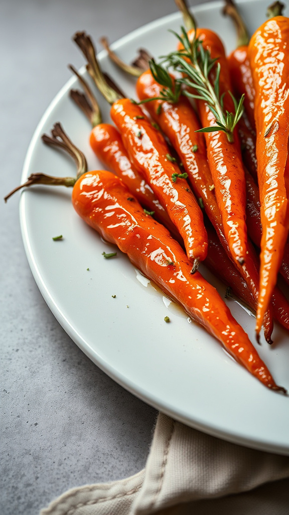 1. Honey-Glazed Roasted Carrots